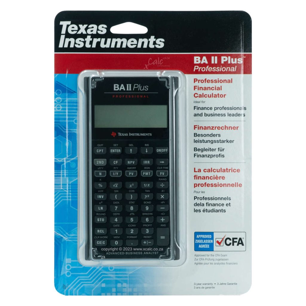 Calcolatrice Finanziaria Texas Instruments BA II Plus Professional